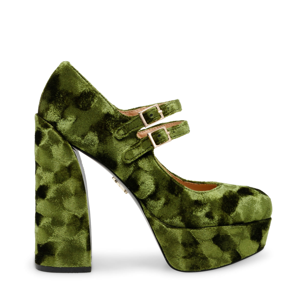 Charged-Up Grn Velvet - Scarpe in Velluto Donna Verdi / Multicolore SMSCHARGED-UP-GRN . STEVE MADDEN 