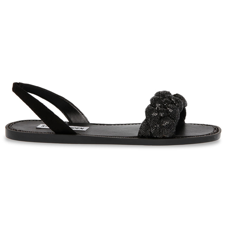 Noles Black Crystal Metallic Fabric w/Matchin - Sandali Donna Neri SMSNOLES-BLK . STEVE MADDEN 