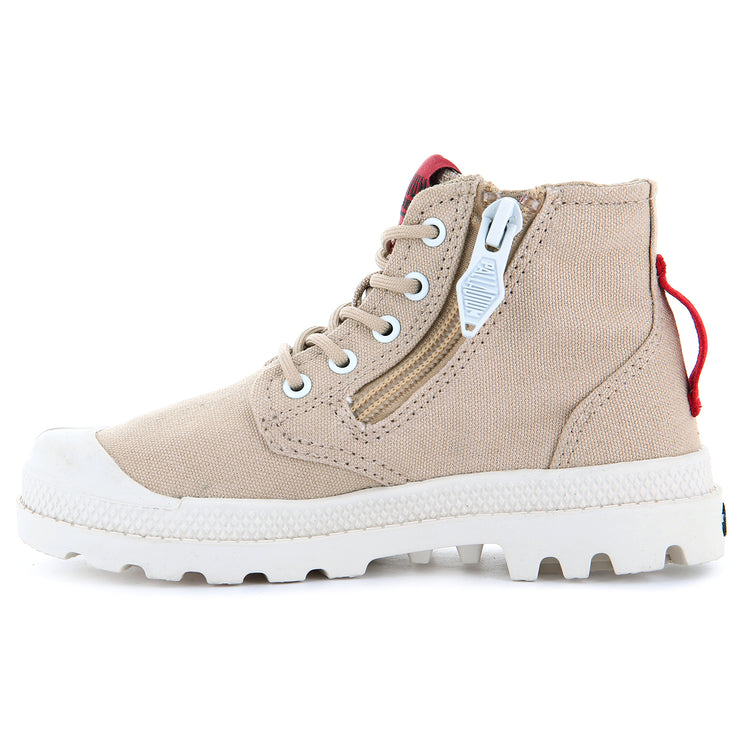 Pampa Supply Desert - Scarpe Stringate Profilo Alto Bambino Beige PAK57376-274-M . PALLADIUM 