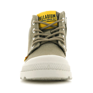 Pampa Supply Dusky Green - Scarpe Stringate Profilo Alto Bambino Verdi PAK57376-308-M . PALLADIUM 