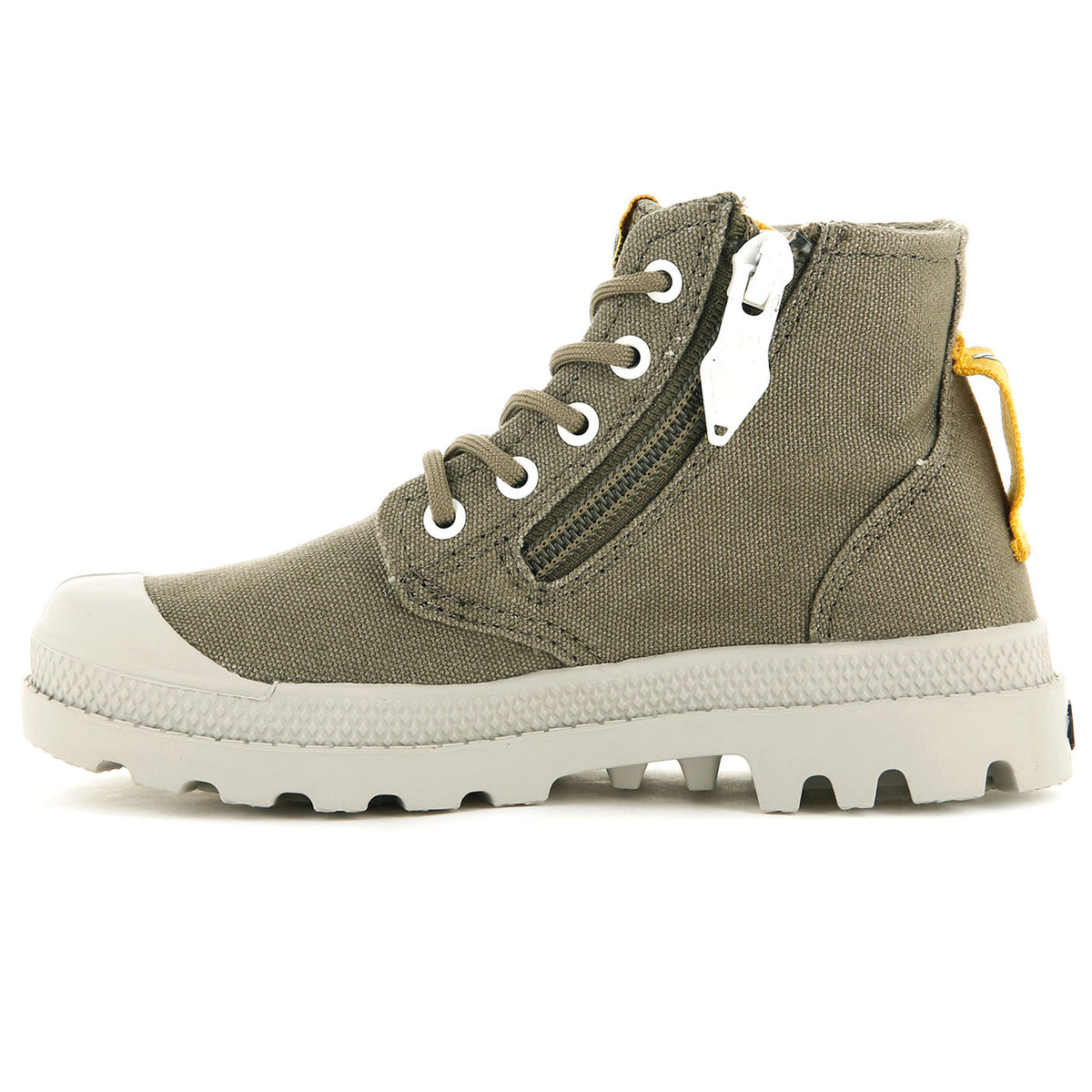 Pampa Supply Dusky Green - Scarpe Stringate Profilo Alto Bambino Verdi PAK57376-308-M . PALLADIUM 