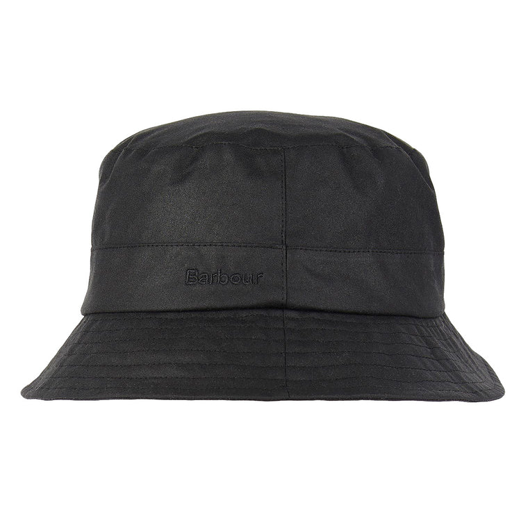 Wax Sports Hat Black - Cappello da Pescatore Barbour Nero FW22-MHA0001-BK91 . BARBOUR 