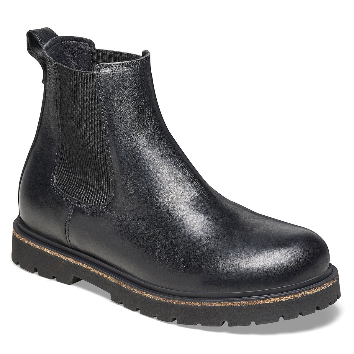 Highwood Slip On Men black, Natural Leather Boots - Stivaletti Uomo Neri 1025764 . BIRKENSTOCK 