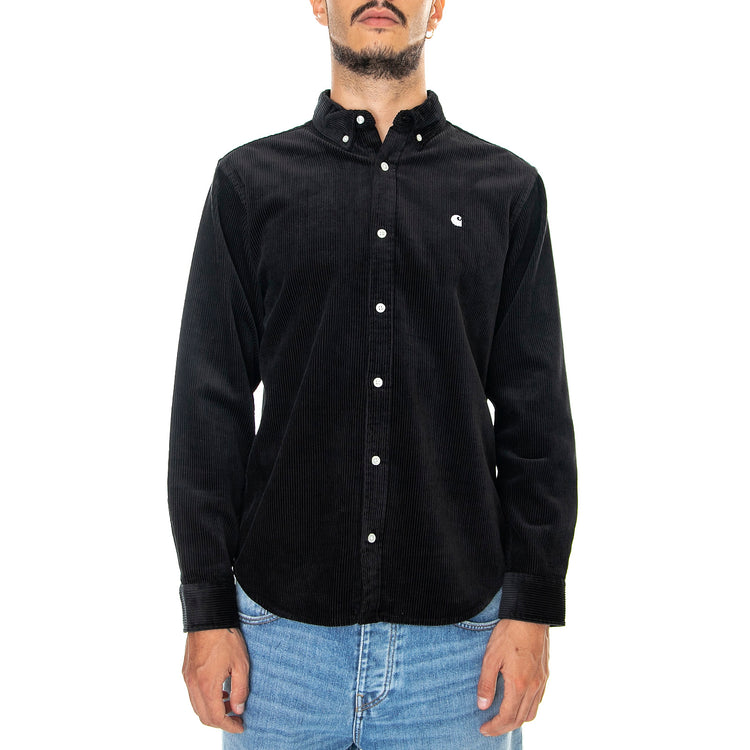 Mens Madison Cord Black / Wax Shirt I029958.K02.XX.03 . CARHARTT WIP 