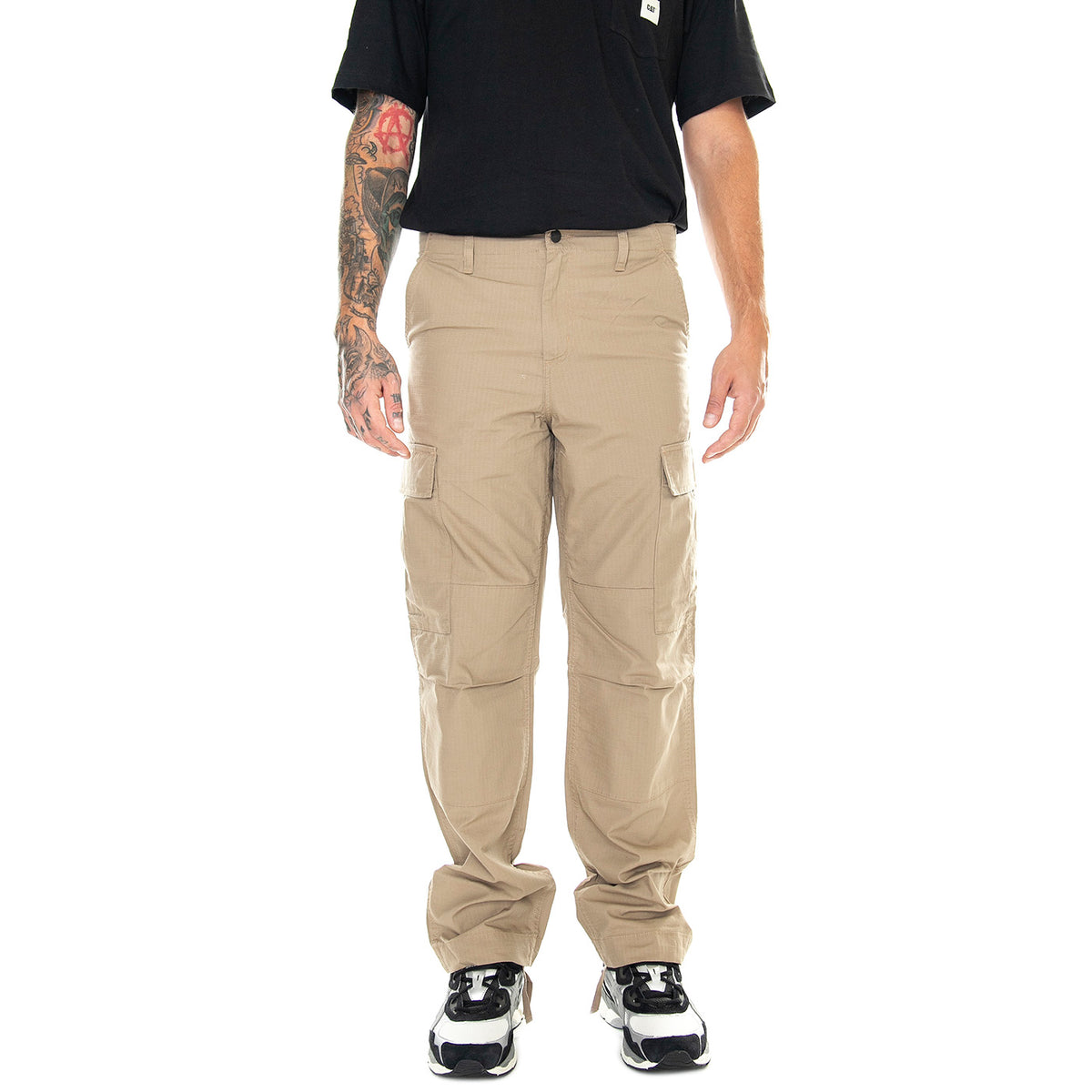 Regular Cargo Pant Leather / Rinsed - Pantaloni Uomo Beige I032467.8Y02 . CARHARTT WIP 