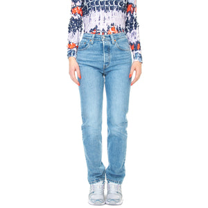 501 Jeans For Women Hollow Days Light Indigo Worn In - Pantaloni Denim Jeans Donna Blu 12501-0415 . LEVIS 