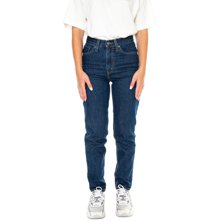 80s Mom Jean Running Errands Dark Indigo Flat Finish - Pantaloni Denim Jeans Donna Blu A3506-0008 . LEVIS 