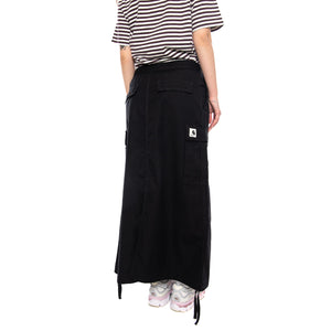 W' Cargo Skirt Long Black rinsed - Gonna Nera I033823.8902 . CARHARTT WIP 