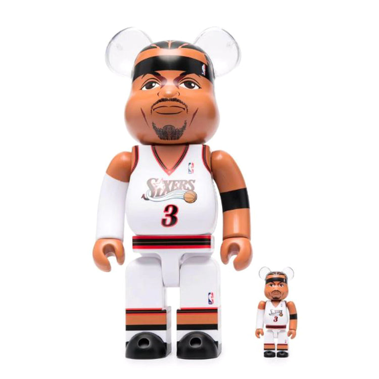 Be@rbrick Allen Iverson Philadelphia 76ers 100% and 400% - Toy Multicolore MDTALEN . MEDICOM TOY 