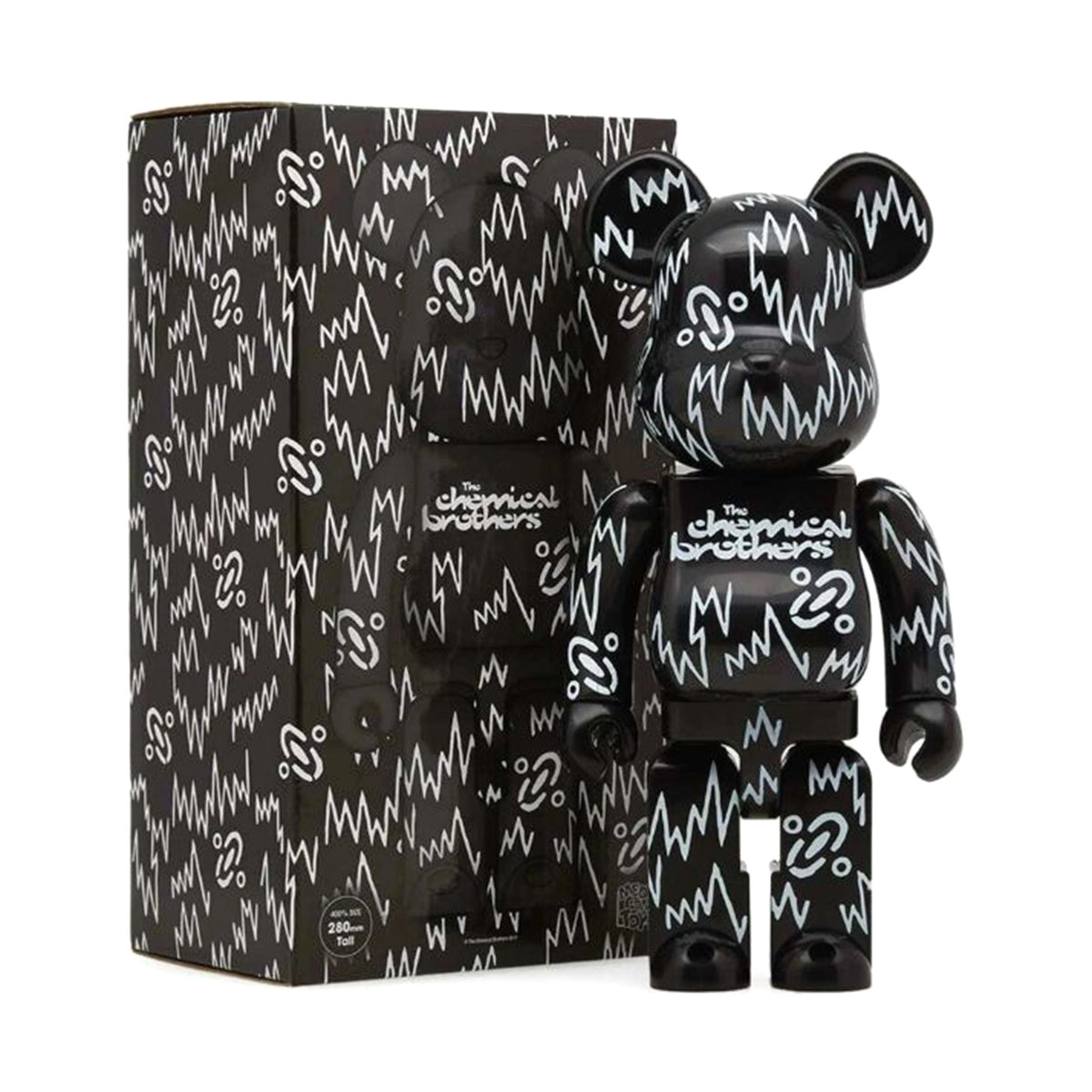 Medicom Chemical Brothers Be@rbrick Black 400% - Toy Medicom Multicolore MDTCHEMICAL . MEDICOM TOY 
