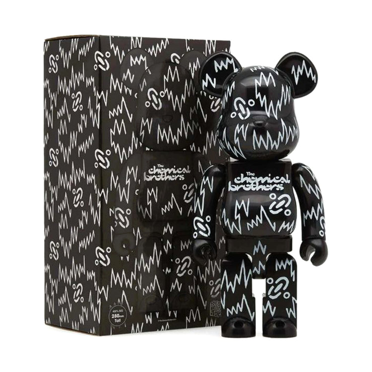 Medicom Chemical Brothers Be@rbrick Black 400% - Toy Medicom Multicolore MDTCHEMICAL . MEDICOM TOY 
