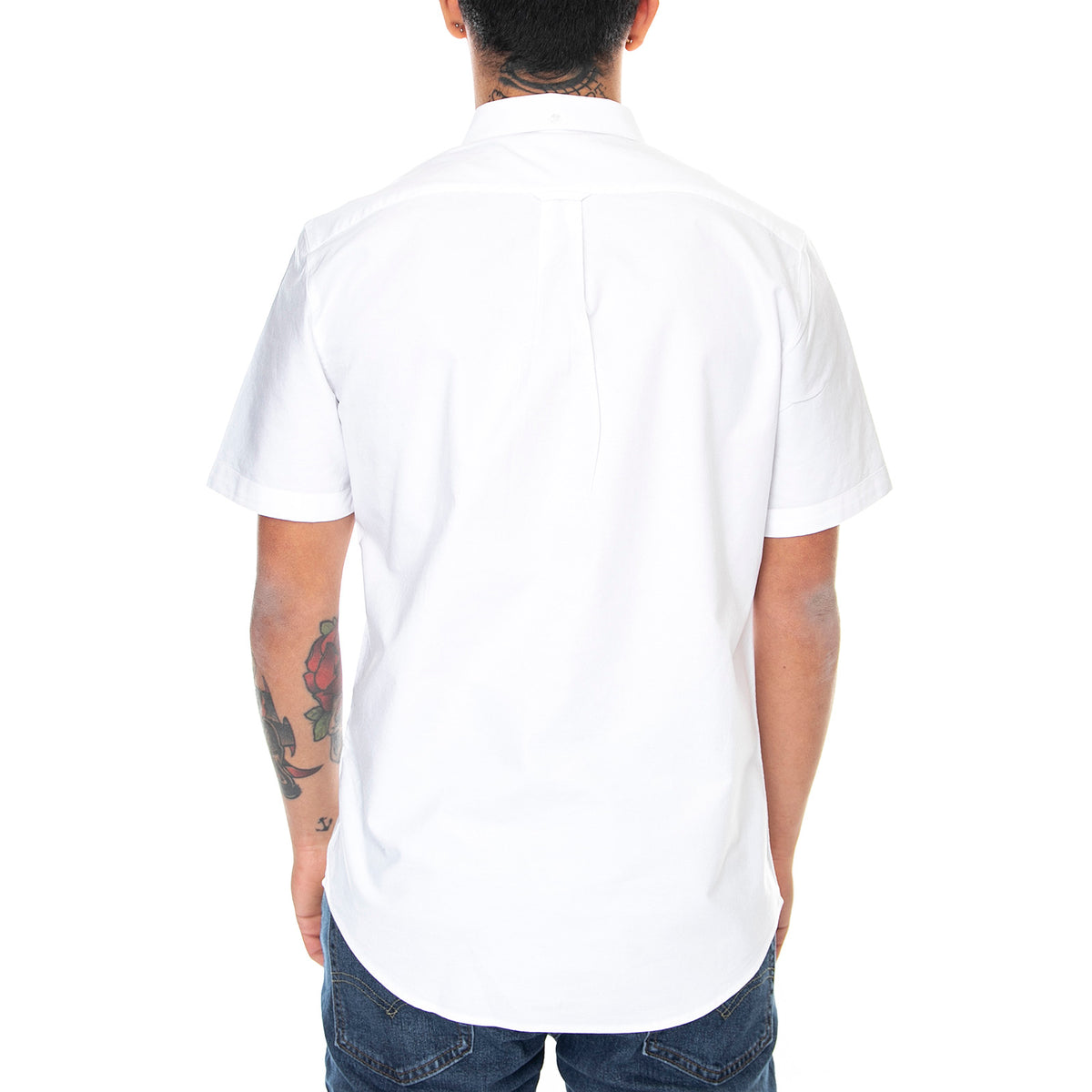 Mens Brewer Short-Sleeve Shirt - White - Camicia Maniche Corte Uomo Bianca F4WSB061-104 . FARAH 
