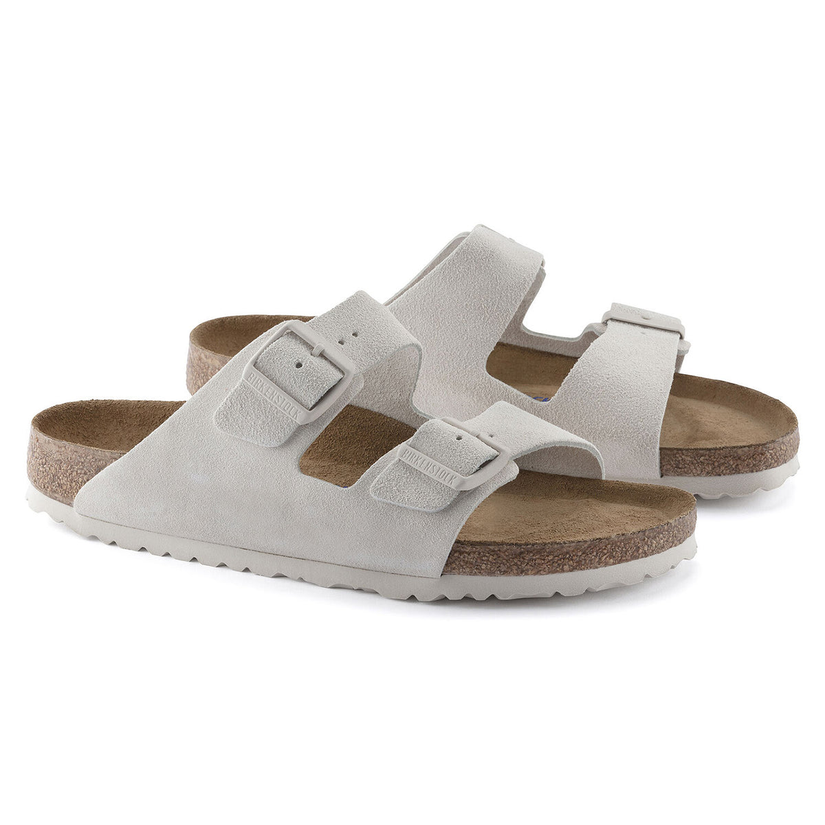 Arizona SFB Antique White Suede Leather - Sandali Donna Bianchi 1024516 . BIRKENSTOCK 