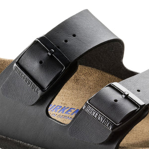Arizona Soft Footbed Birko Flor -Sandali Uomo / Donna Neri - Calzata Stretta 551253 . BIRKENSTOCK 
