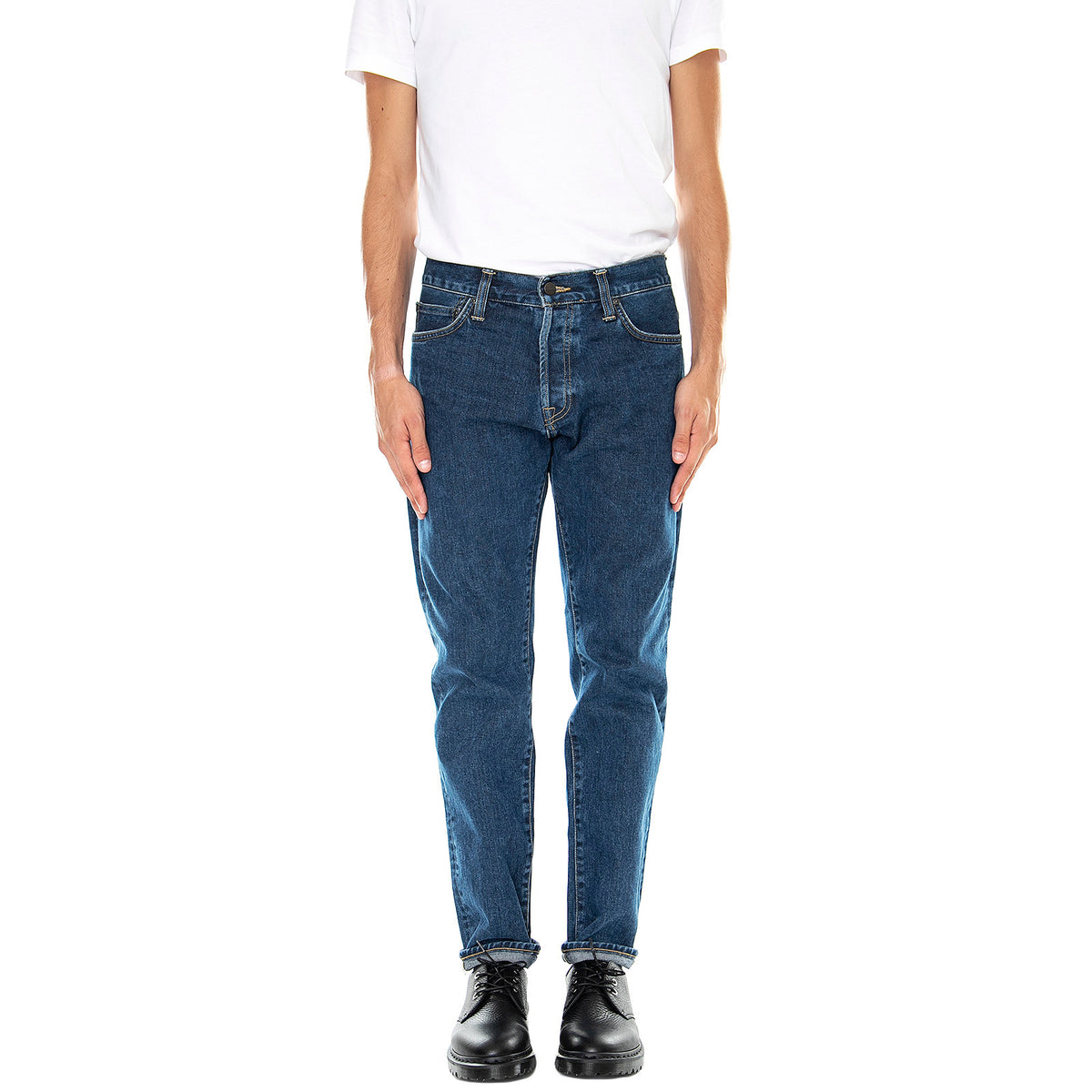 Klondike - Pantaloni Denim Jeans Uomo Blu I029207.01.06.32 . CARHARTT WIP 