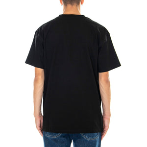 M' S/S American Script T-Shirt Black / Gold - Maglietta Girocollo Uomo Nera I029956.89.XX.03 . CARHARTT WIP 