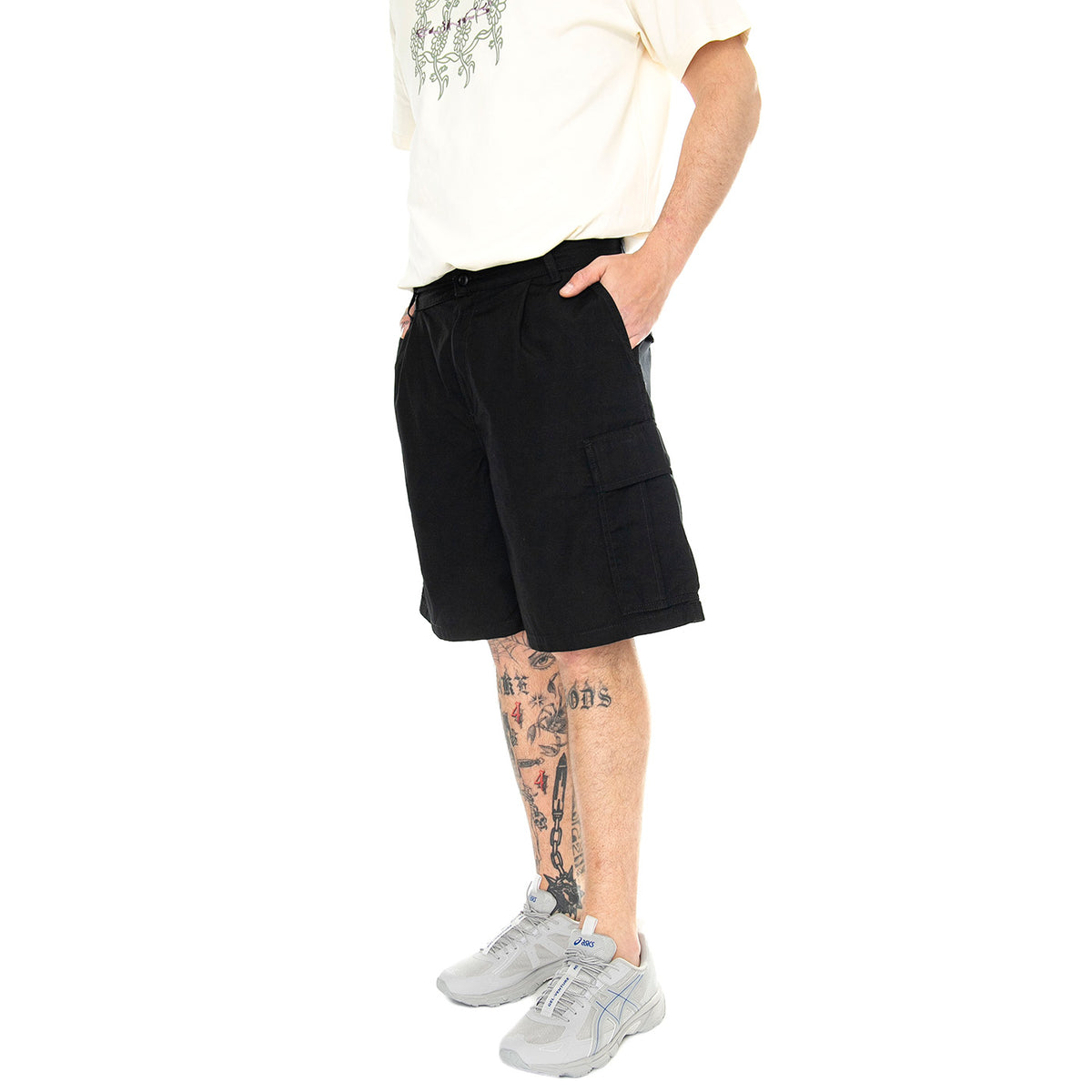 Cole Cargo Short Black /rinsed - Bermuda Cargo Uomo Neri I030478.8902 . CARHARTT WIP 