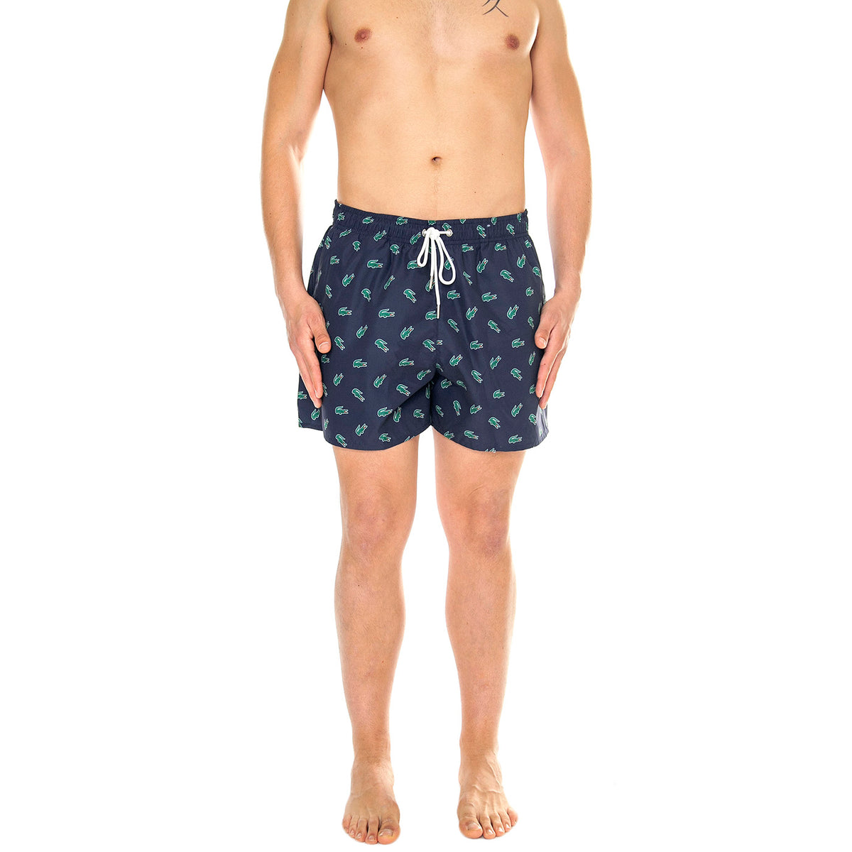 Short Bagno QRN Blue - Costume da Bagno Uomo Blu MH7188-QRN . LACOSTE 