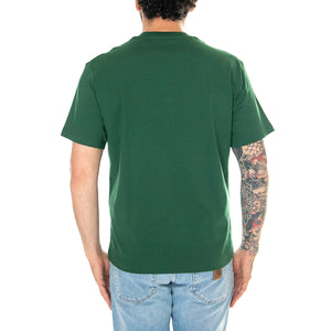 T-Shirt 132 Green  - Maglietta Girocollo Uomo Verde TH7318-132 . LACOSTE 