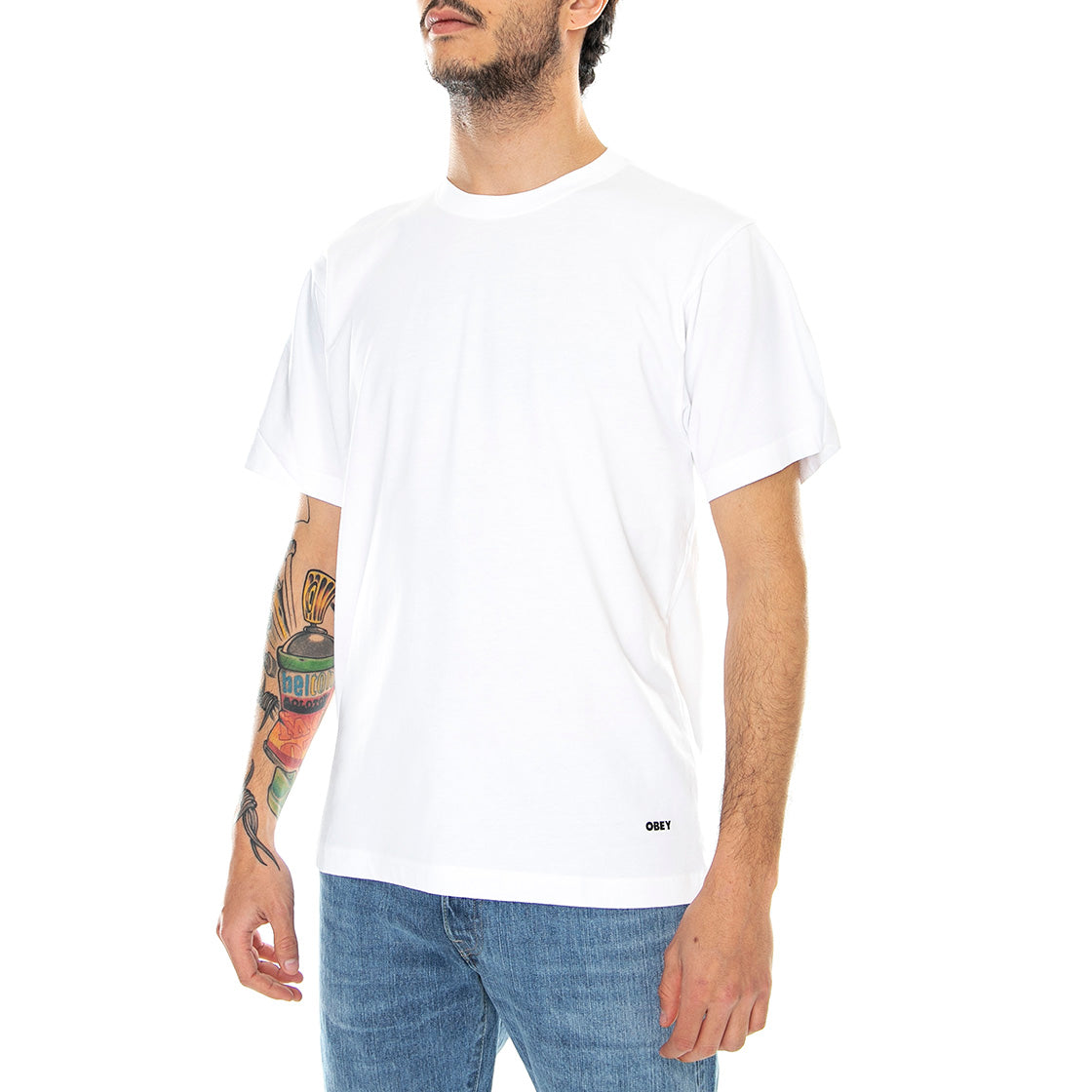 Standard Organic - Maglietta Girocollo Uomo Bianca 131080300-WHT . OBEY 