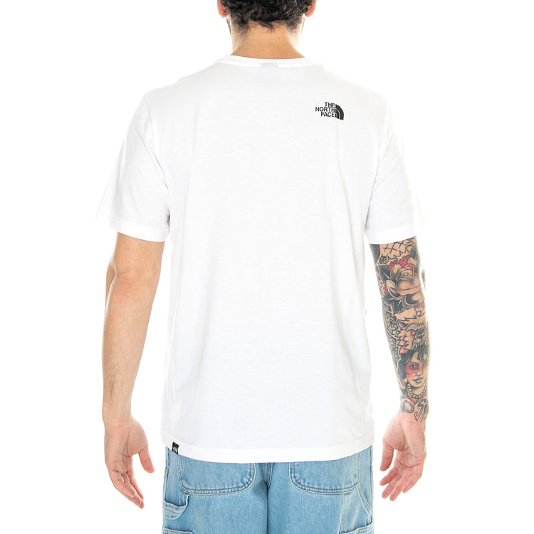 M S/S Simple Dome Tee Tnf White - Maglietta Girocollo Uomo Bianca NF0A87NGFN41 . THE NORTH FACE 