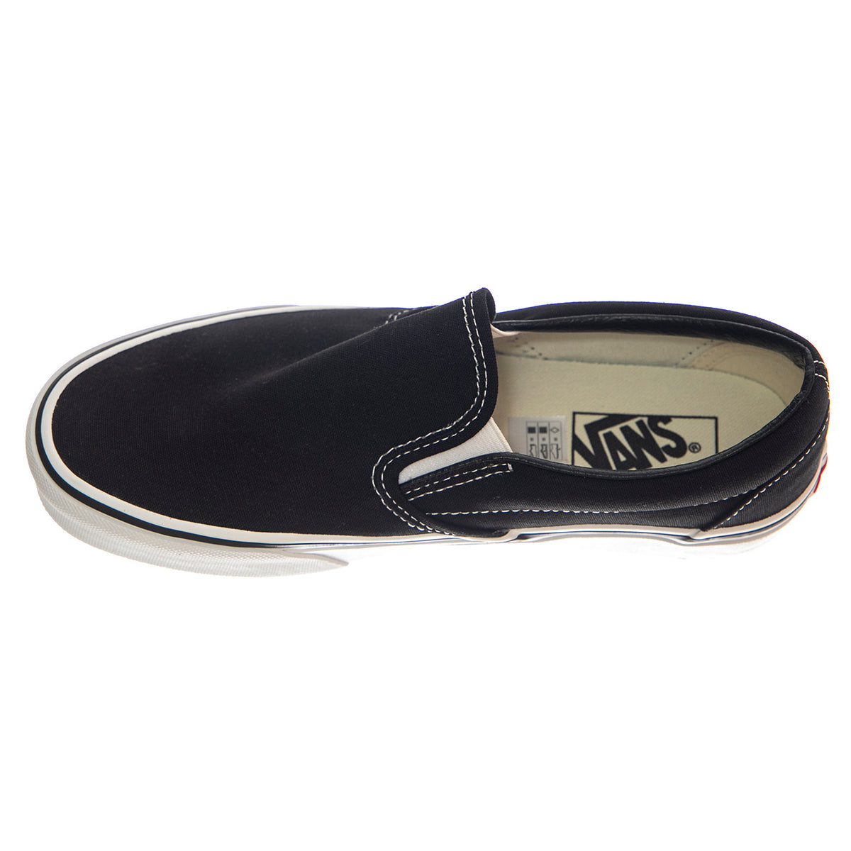 CLASSIC SLIP-ON BLACK / WHITE - Scarpe Slip-On Basse Uomo / Donna Nere 1669 . VANS 