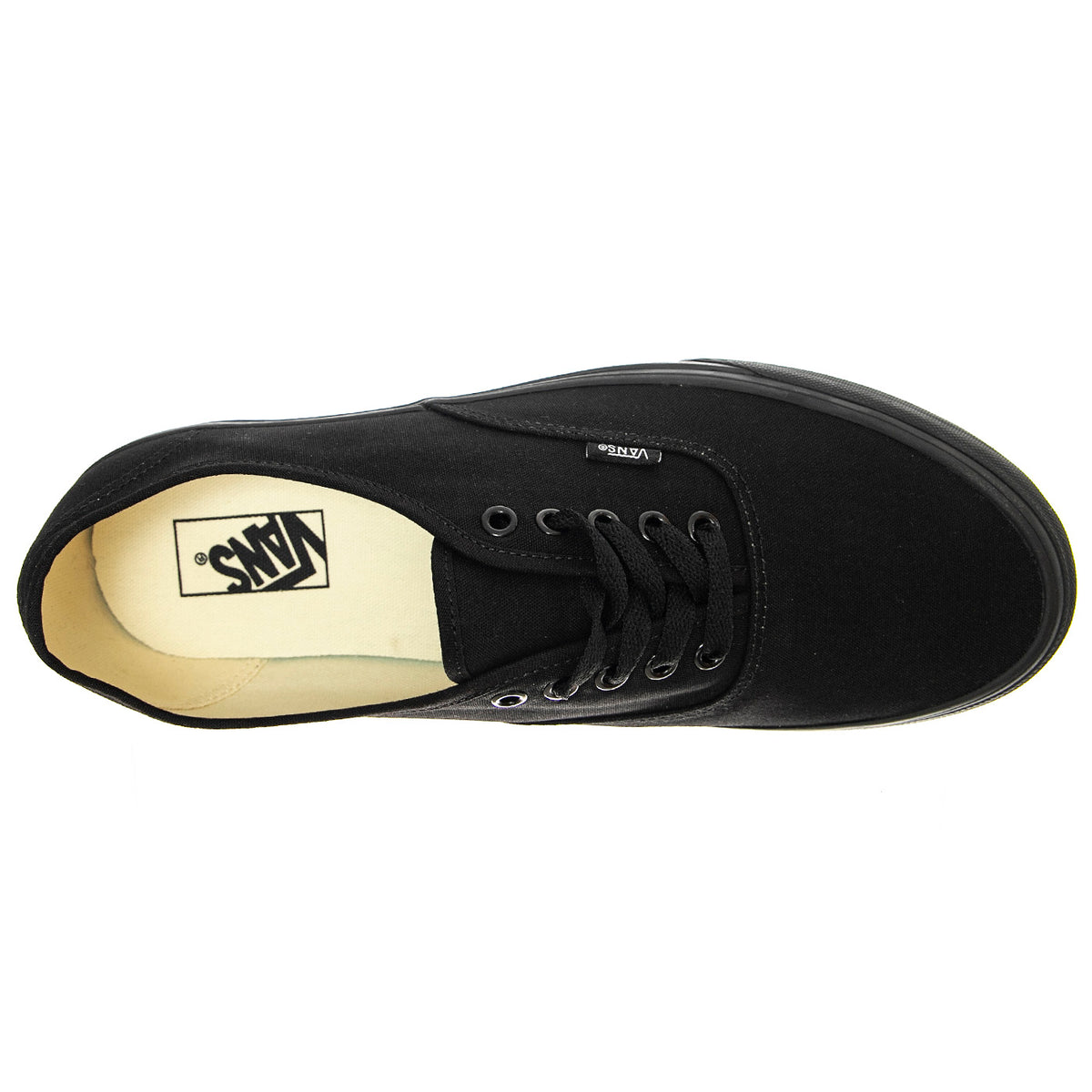 UA Authentic Black / Black - Scarpe Stringate Profilo Basso Uomo Nere VEE3BKA . VANS 