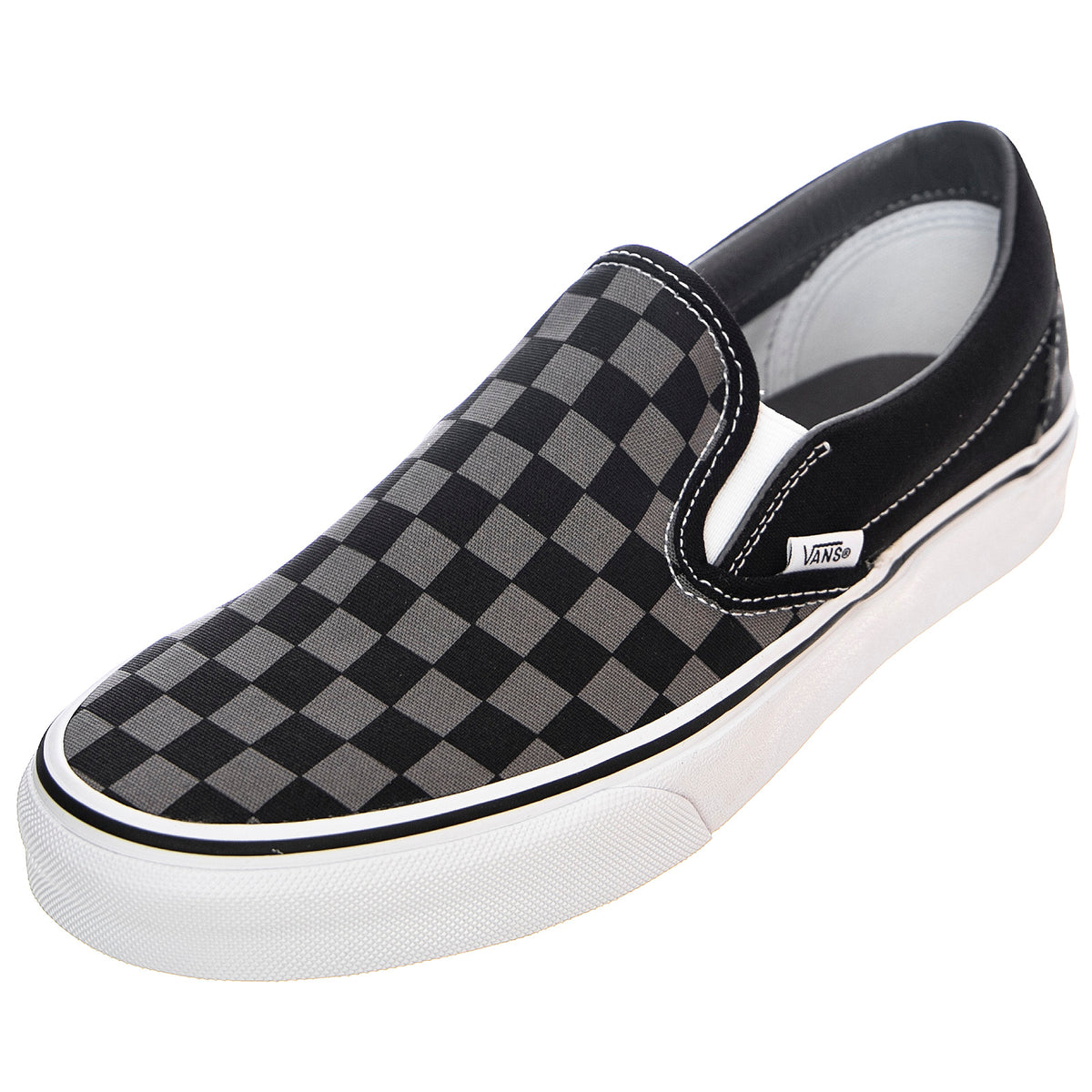 UA Classic Slip-On Shoes - Black / Pewter Checkerboard - Scarpe Slip-On Profilo Basso Uomo Multicolore VN000EYEBPJ1 . VANS 