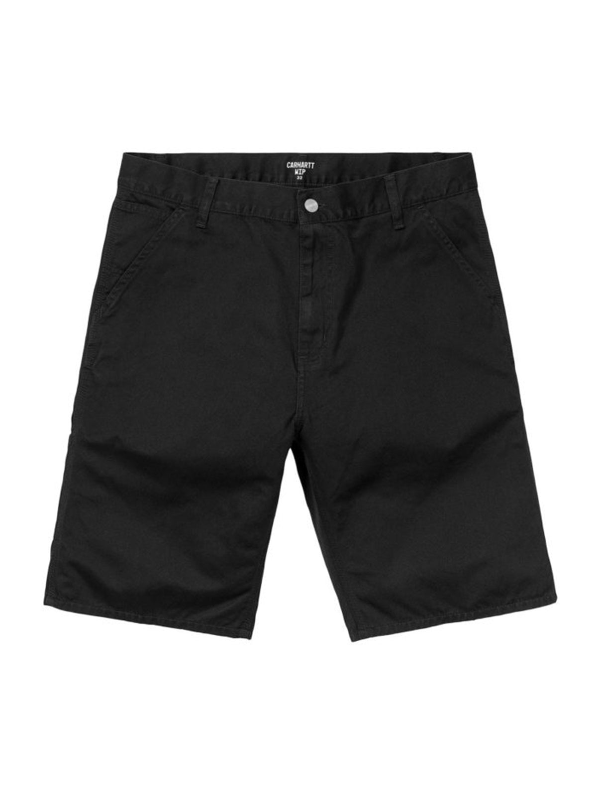 RUCK SINGLE KNEE - Bermuda Denim Jeans Uomo Neri I024892.89.06.00 . CARHARTT WIP 