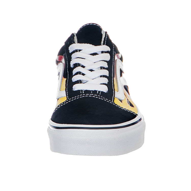 Ua Old Skool - Flame / Black - Scarpe Basse Uomo / Donna Nere VA38G1PHN . VANS 