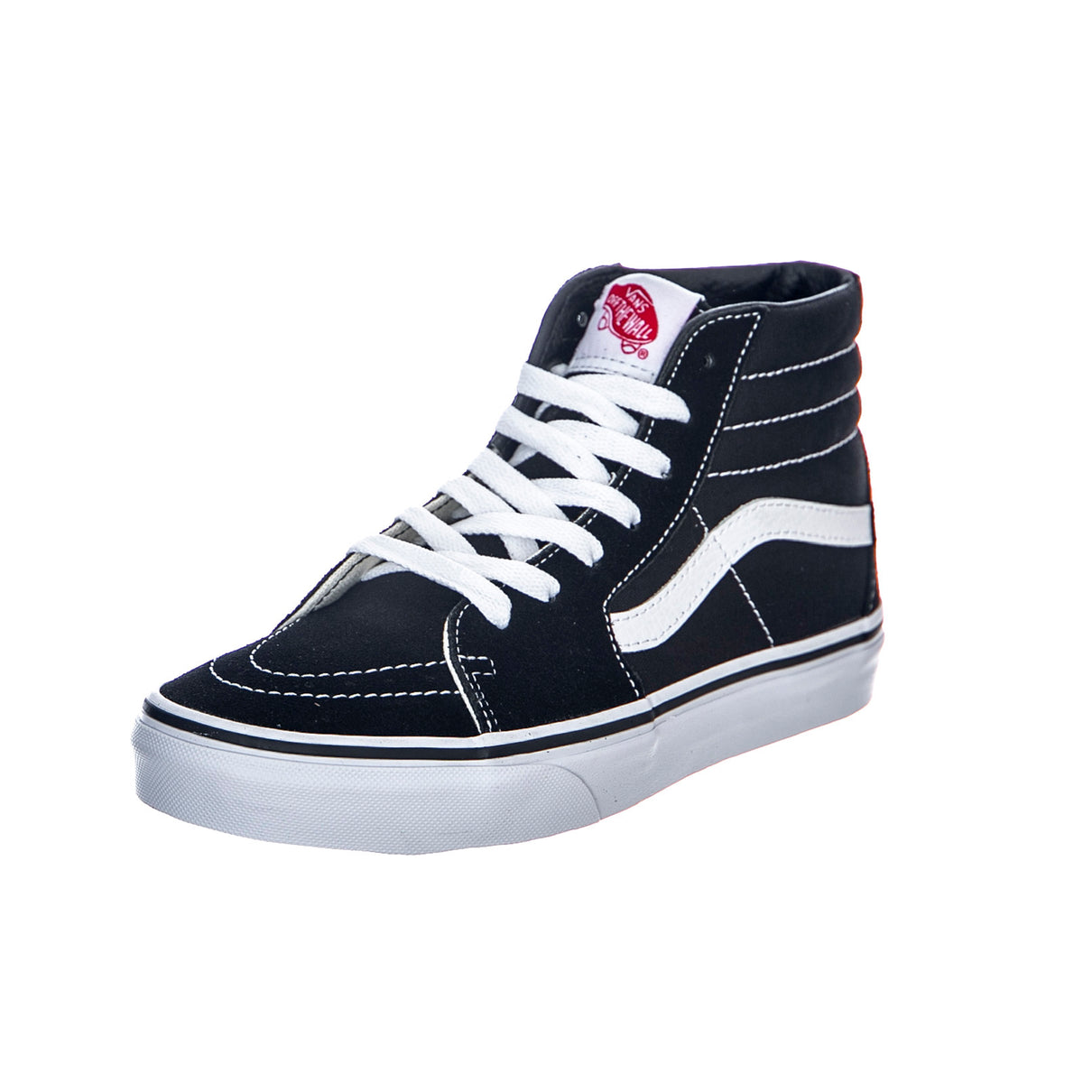 UY Sk-8 Hi Shoes - Black / White - Scarpe Stringate Profilo Alto Bambino Nere VN000D5F6BT1M . VANS 
