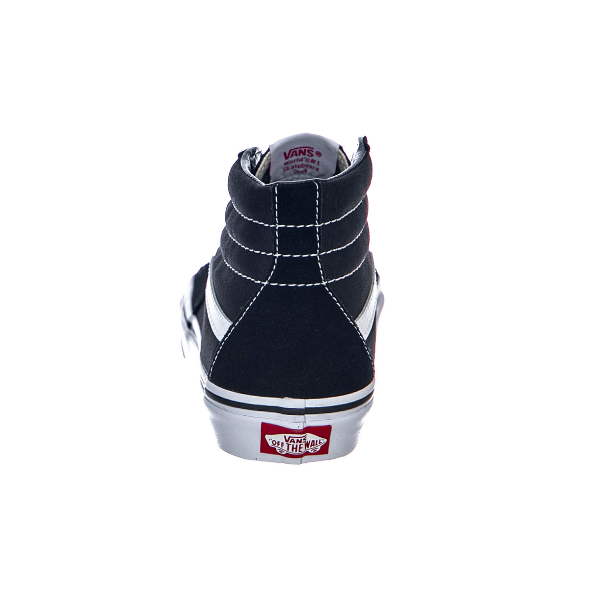 UY Sk-8 Hi Shoes - Black / White - Scarpe Stringate Profilo Alto Bambino Nere VN000D5F6BT1M . VANS 