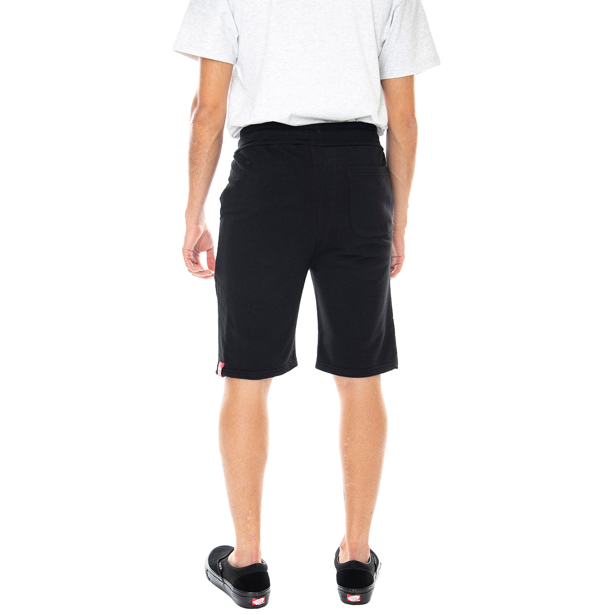 Mens Basic Small Logo Shorts - Black - Bermuda Uomo Neri 116363-03 . ALPHA INDUSTRIES 