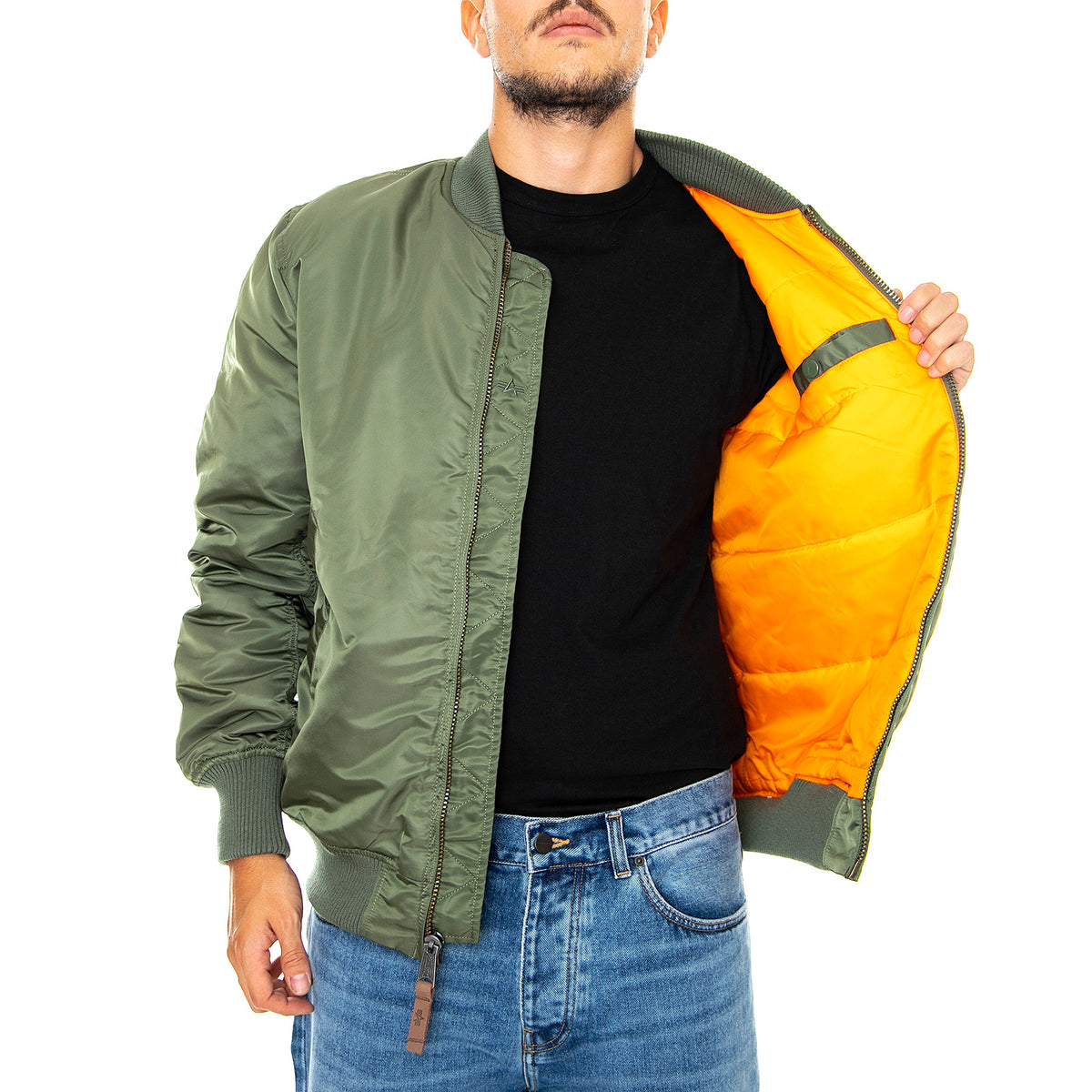 MA-1 VF 59 Long Jacket - Sage Green - Giacca Invernale Uomo Verde 168100-01 . ALPHA INDUSTRIES 