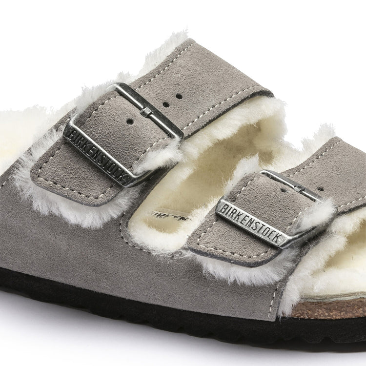 Arizona Shearling - Sandali Donna Grigi - Calzata Stretta 1017403 . BIRKENSTOCK 