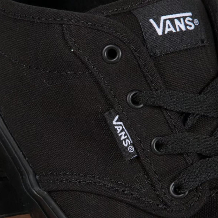 ATWOOD BLACK / BLACK - Scarpe Basse Stringate Uomo Nere 3434 . VANS 