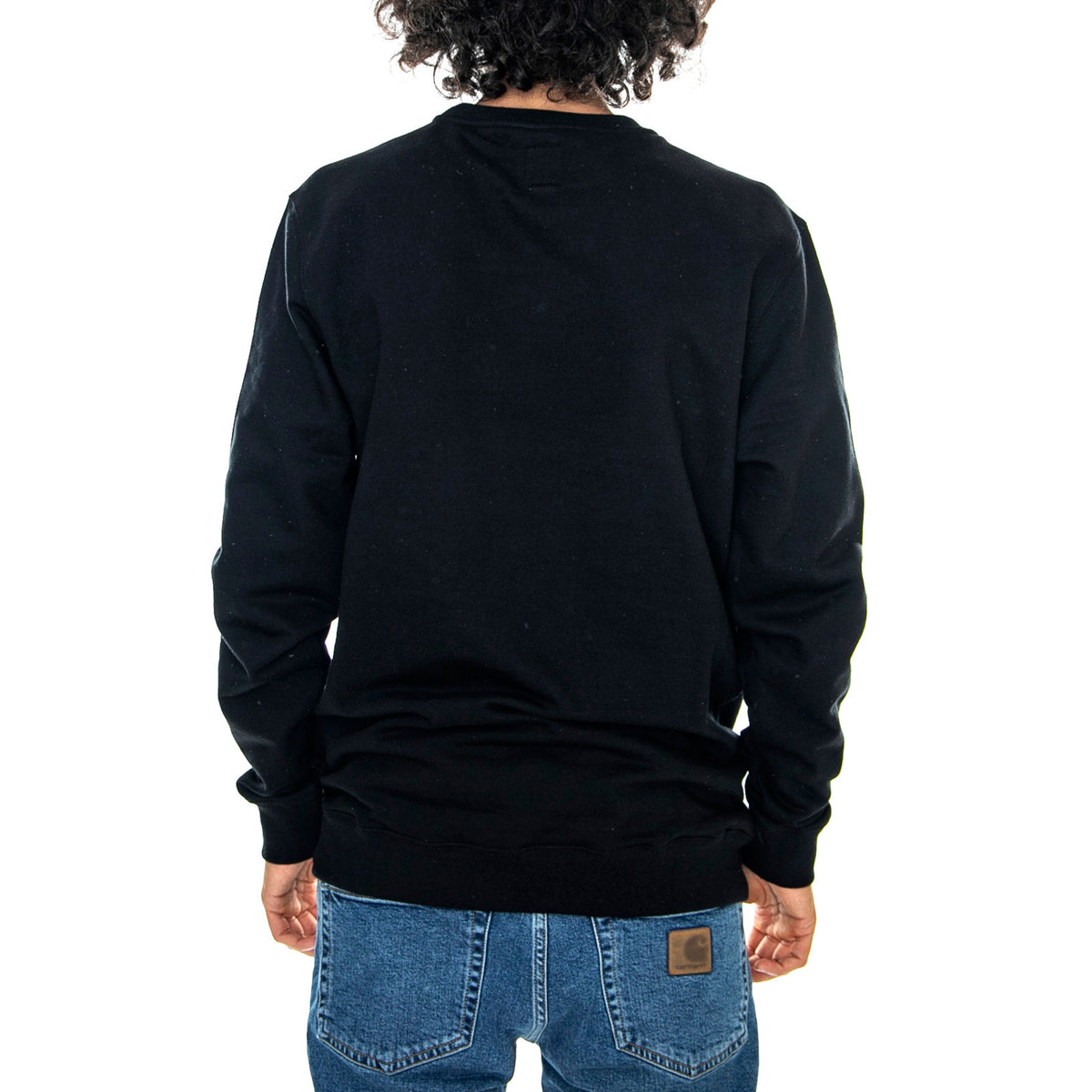 Mn Classic Crew - Black/White - Felpa Girocollo Uomo Nera VN0A456AY281 . VANS 