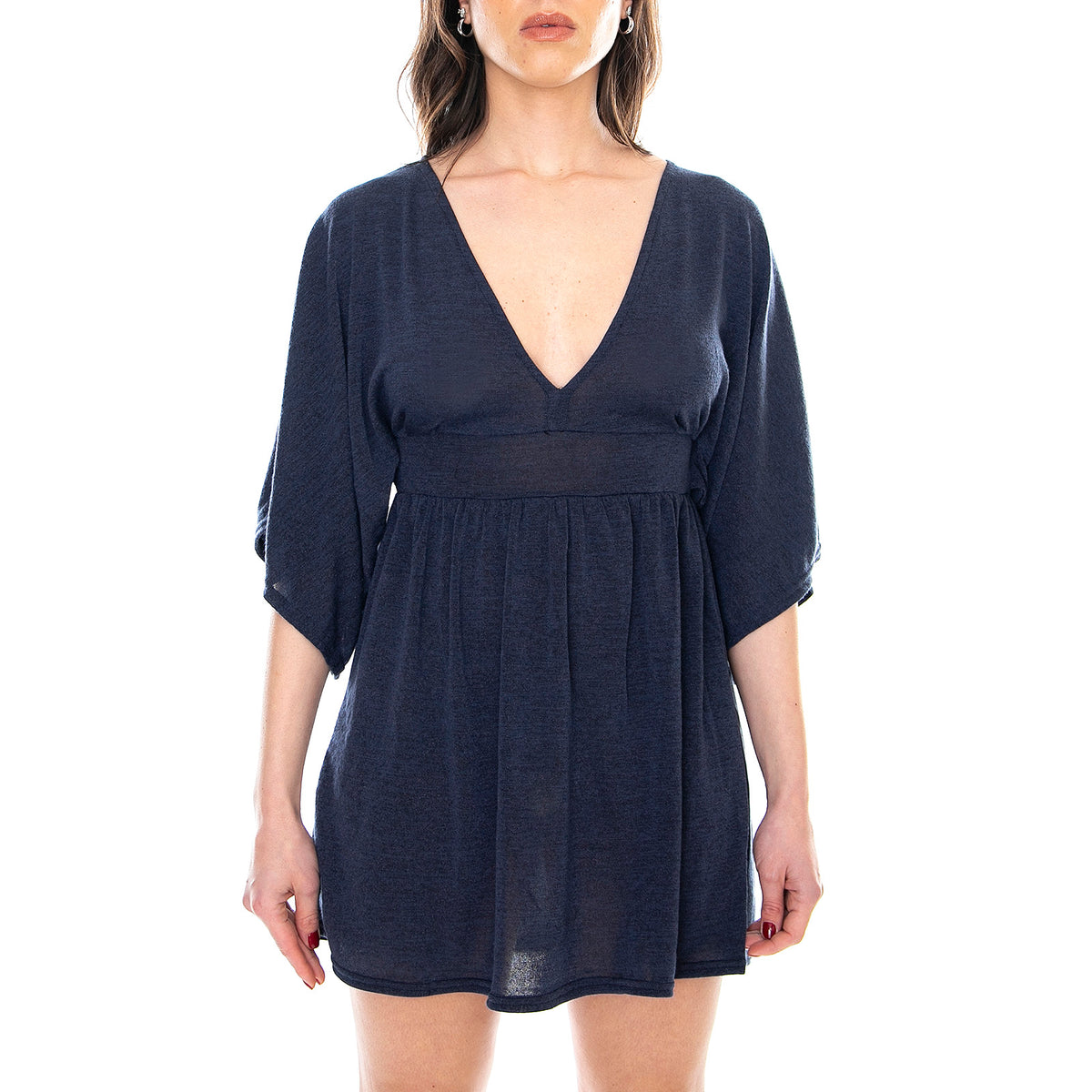Edma Dress - Navy - Abito Donna Blu MRCEDMA DRESS-NVY . MOTEL ROCKS 