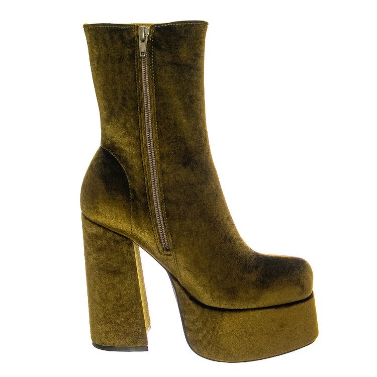 W' Widow Green Velvet - Stivali Donna Verdi JCS5 5 JC 014-GRE . JEFFREY CAMPBELL 