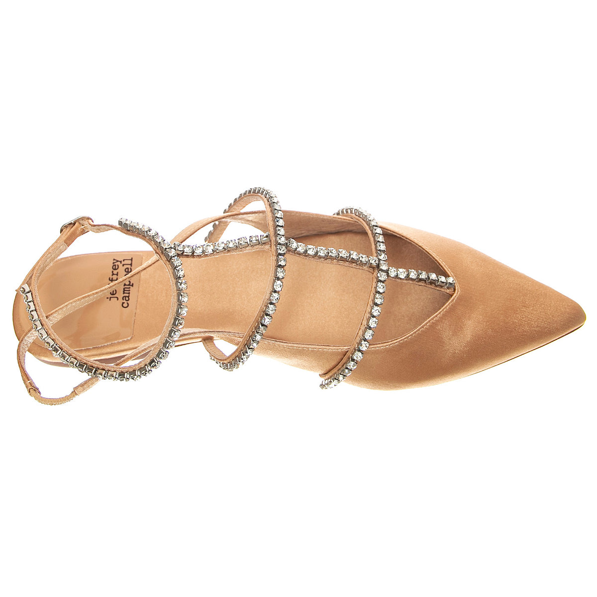 Pristina Natural Satin Silver Fabric - Sandali Donna Beige JCSR2P-150A-NAT . JEFFREY CAMPBELL 
