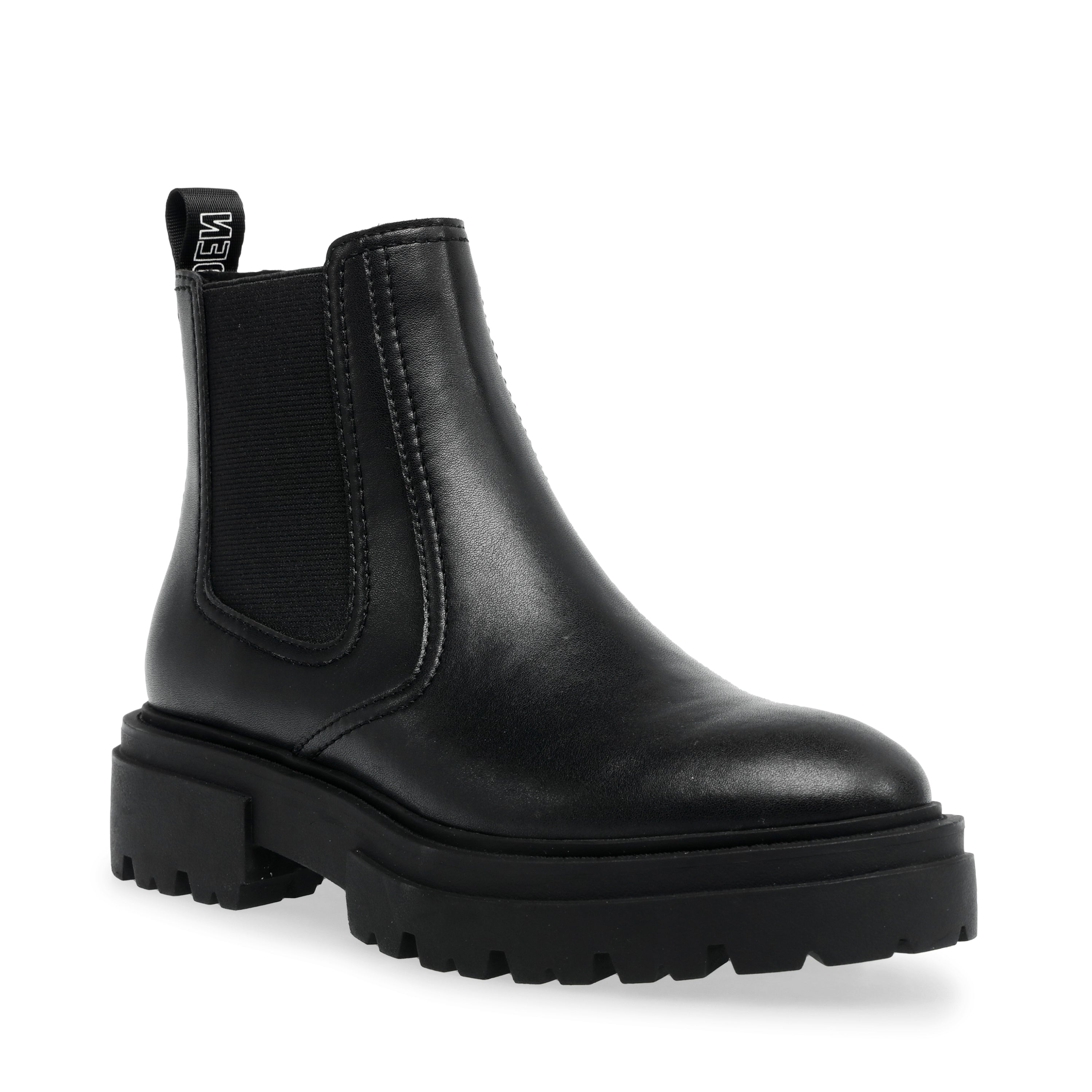 ASTUTE BLACK LEATHER - Stivaletti alla Caviglia Donna Neri SMSASTUTE-BLA . STEVE MADDEN 