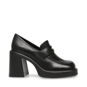 FAR-OUT BLACK LEATHER - Mocassini con Tacco Alto Donna Neri SMSFAR-OUT-BLA . STEVE MADDEN 
