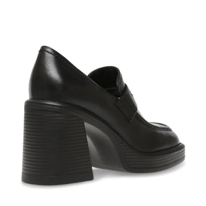 FAR-OUT BLACK LEATHER - Mocassini con Tacco Alto Donna Neri SMSFAR-OUT-BLA . STEVE MADDEN 