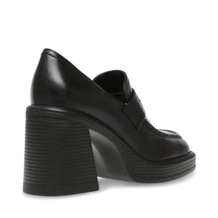 FAR-OUT BLACK LEATHER - Mocassini con Tacco Alto Donna Neri SMSFAR-OUT-BLA . STEVE MADDEN 