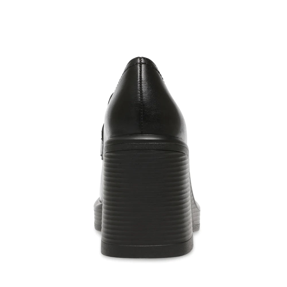 FAR-OUT BLACK LEATHER - Mocassini con Tacco Alto Donna Neri SMSFAR-OUT-BLA . STEVE MADDEN 