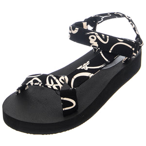 WOMENS HENLEY SANDALS BLACK - Sandali Donna Neri SMSHENLEY-BLKPARIS . STEVE MADDEN 