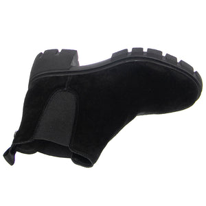 HOWLER BLACK SUEDE - Stivaletti alla Caviglia Donna Neri SMSHOWLER-BLKS . STEVE MADDEN 