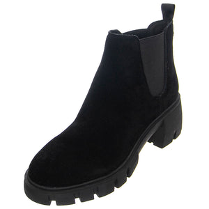 HOWLER BLACK SUEDE - Stivaletti alla Caviglia Donna Neri SMSHOWLER-BLKS . STEVE MADDEN 