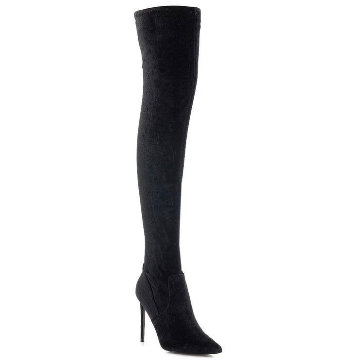 VAVA BLACK VELVET - Stivali Alti Donna Neri SMSVAVA-BLKV . STEVE MADDEN 