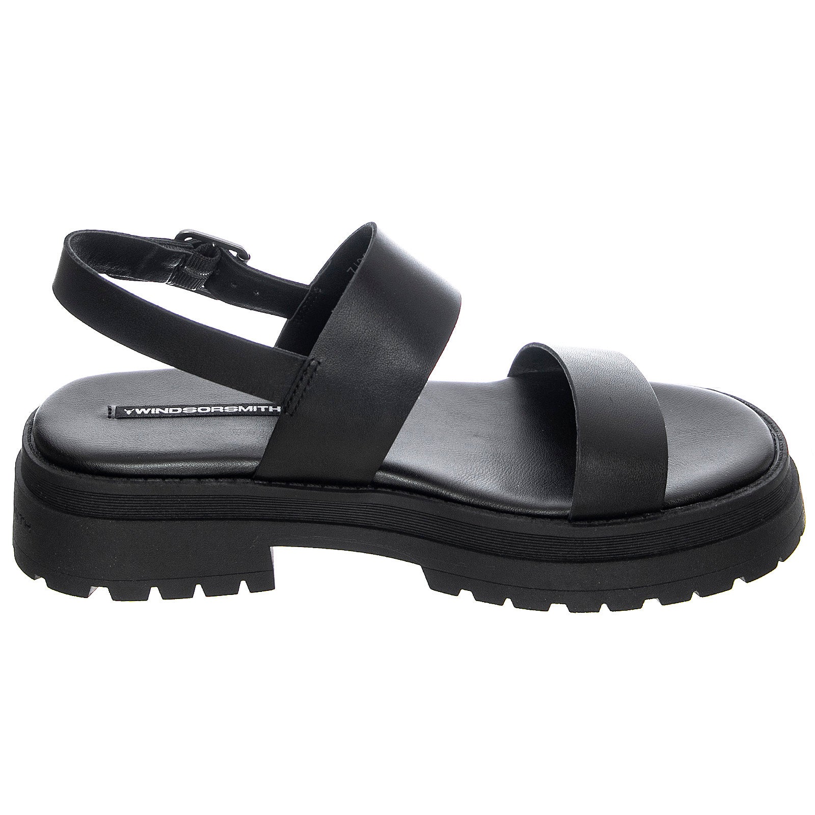 WOMENS LOYALTY SANDALS BLACK PIGMENT - Sandali Donna Neri WSSLOYALTY-BLK . WINDSOR SMITH 